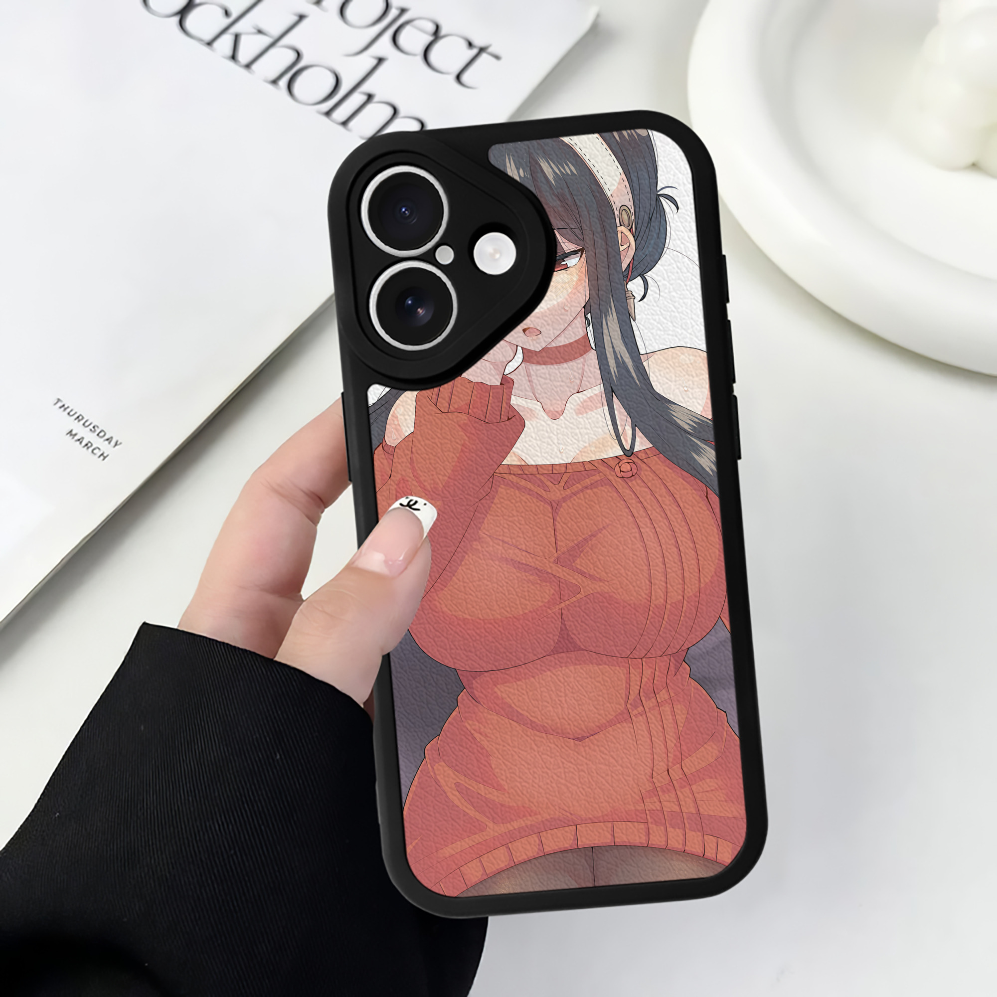 （画像用） SPY×FAMILY间谍家家酒 【iPhone 16シリーズ対応】シリコンスマホケース（レザー調） 材質：シリコン